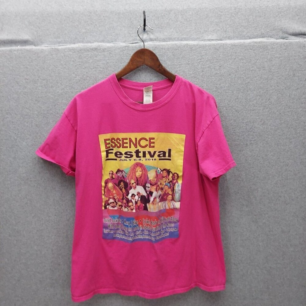 Essence Festival New Orleans T Shirt 2018 Pink Janet Jackson Mary J Blige L‎